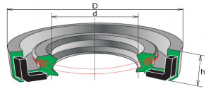 Подшипник Сальники (манжеты армированные) Сальник 100x120x11 (TC) по выгодным ценам Харьков