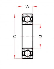 Подшипник Высокотемпературные подшипники Подшипник 6004 BHTS ZZ C4 220°-250° (BECO) по выгодным ценам Харьков