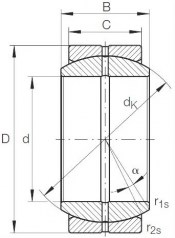 Подшипник Шарнирные подшипники (GE) Подшипник GE 40 DO по выгодным ценам Харьков